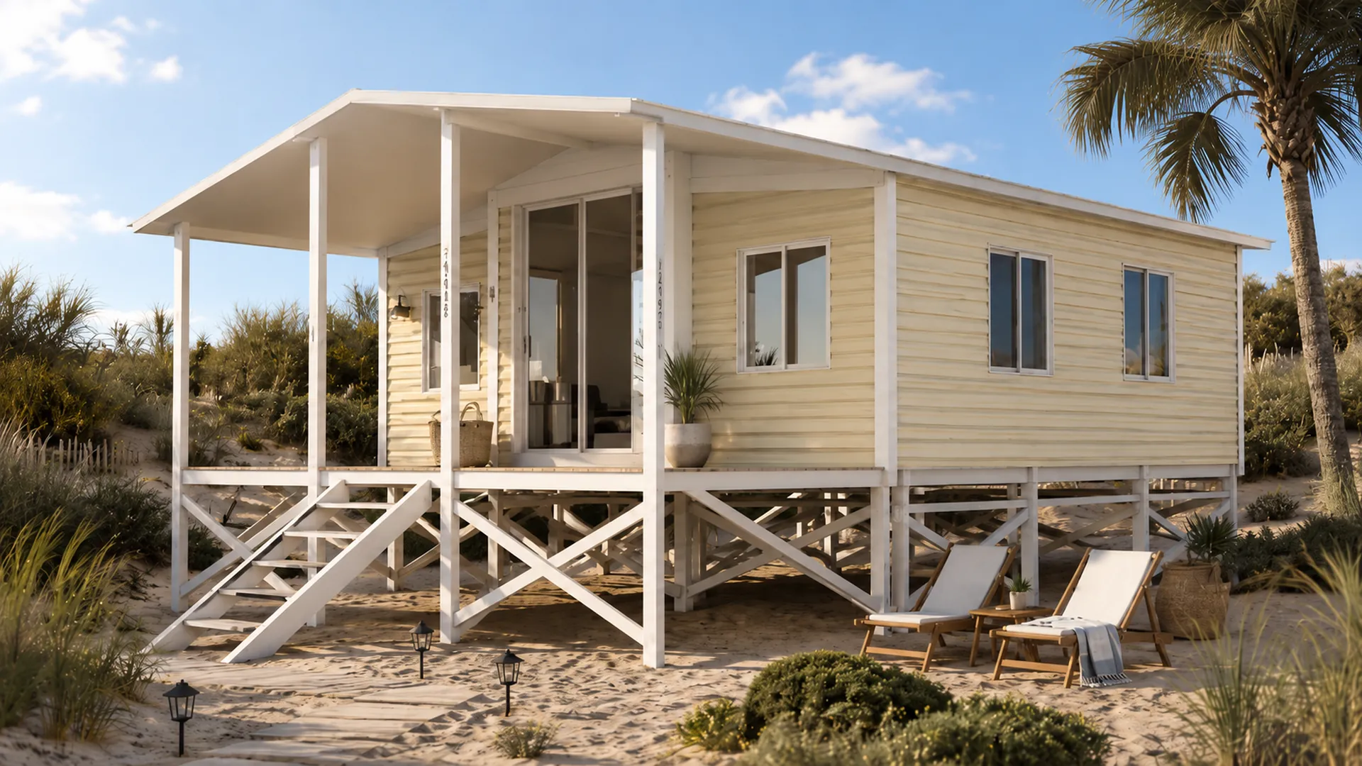 Azafrán — casa plegable modular 39 m²
